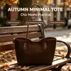 Bolso de mano retro de moda transfronterizo, bolso de hombro grande de moda, nuevo bolso casual con textura para mujer 2026