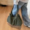 Bolso bandolera japonés y coreano de color sólido, de tela de nailon de gran capacidad, impermeable, para mujer, para ir al trabajo, para estudiantes y estudiantes.