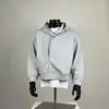 Sudadera con capucha de diseño de nicho de moda para hombre, tacto premium pesado, top pullover casual versátil para primavera y otoño