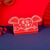 Envelope Vermelho de Papelão Rígido Espessamento Amor Criativo Dobrável Alongamento Expressão Aniversário Personalidade Surpresa Saco de Envelope Vermelho Alongado