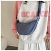 Bolsa Dumpling Bolsa Feminina Explosiva Transversal 2024 Nova Bolsa de Ombro Coreana Mori Simples Bolsa de Tecido de Nylon para Comércio Exterior