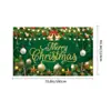 Suprimentos de Decoração de Cenário de Natal Novo Transfronteiriço, Decorações de Festa de Natal, Faixas de Jardim para Feriados, Tecido de Cortina de Porta