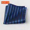 Bolsillo de la Camisa del Traje Bufanda Banquete de Bodas Negocios Poliéster Seda Bufanda Cuadrada Pequeña Pañuelo de Bolsillo Fábrica de Shengzhou Pañuelo Rayado para Hombres