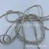 [Recomendación Principal] Gris Plata Brillante Lana de Seda Brillante Tejido a Mano DIY Hilo Metálico Hilo Dorado y Plateado Hilo Hueco Hilo Destellante