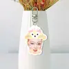 Llavero Acrílico Doble Cara con Fondo Blanco Puro para Decoración de Mochila, Similar a Artículos Tendencia de Tiktok