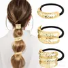 Faixa de Cabelo com Laço Transfronteiriço, Acessório de Cabeça Pequeno de Liga Metálica Perfumada, Elástico de Cabelo Simples de Alta Elasticidade, Acessórios de Cabelo da Moda de Alta Qualidade para Meninas