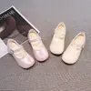 Zapatos de Cuero Elegantes y de Moda para Niñas 2026 Otoño Nuevos Suela Suave Tacones Altos para Niñas, Adecuados con Faldas, Zapatos de Princesa con Estilo para Niños Mayores