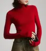 Suéter de cuello alto negro de felpa estilo francés para Otoño e Invierno con lana Suéter básico estilo Western para mujer top de alta calidad