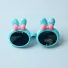Novo pequeno coelho infantil polarizado pode amar meninos e meninas de bebê silicone protetor solar UV óculos de sol óculos de sol