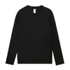 Nova Coleção de Outono 230g Algodão Puro Pesado Camiseta de Manga Longa Gola Redonda Camiseta Básica Branca Atacado Mesmo Estilo para Homens e Mulheres Versão Limpa