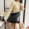 Bolso de piel suave de estilo transfronterizo para mujer, bolso de mano de gran capacidad, estilo informal, para ir al trabajo, otoño e invierno 2024.