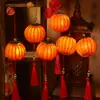 Estilo Nacional Chinês Arranjo de Cena com Lanterna Flor Lua Boa Redonda Festival do Meio Outono Lanterna de Mão Lanterna Luminosa de Mão para Crianças