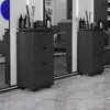 Armário de Ferramentas para Barbearia Salão de Cabeleireiro Armário de Armazenamento para Cabeleireiro Bancada de Trabalho para Corte de Cabelo Totalmente Montada Armazenamento Armário de Madeira