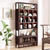 Prateleira Antiga Estilo Chinês Retrô, Armário de Múltiplos Tesouros, Armário de Exibição para Tabaco, Vinho e Chá, Armário de Exibição para Bebidas Alcoólicas, Rack de Armazenamento para Porcelana e Jade, Novo Estilo