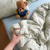 Conjunto de Quatro Peças de Gaze Aeróbica Dupla Camada 100% Algodão Grau A Materno e Infantil Cobertor de Gaze de Algodão Puro Lençol de Cama Conjunto de Três Peças para Dormitório Estudantil