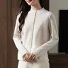Cardigan de Lã Tricotado de Manga Longa Novo Estilo Outono/Inverno 2026 para Mulheres, Elegante, Versátil, Blusa de Caimento Solto com Botões Macios de Botão Único