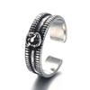 Anillo personalizado de moda creativa plateado anillo de apertura ajustable anillo para mujer imitación anillo de plata tailandesa