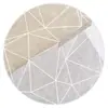 Alfombra de suelo redonda impresa de terciopelo de cristal para sala de estar, cuna, mesa de comedor, mesa de café, alfombra de sofá