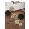 YOKO Botón de Cuatro Ojos Accesorios de Resina Ranura Canaleta Oculta Botón de Gabardina Traje Botón de Chaqueta Accesorios de Abrigo Interior de Doble Cara