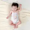 Mameluco para Bebé Clase A Verano Tirante Delgado Ropa para Recién Nacido Sin Mangas Niña Mameluco de Seda de Hielo Mono para Bebé Niño