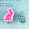 Molde de silicona con diseño de conejito de Pascua para velas, mousse, pastel, chocolate, apto para alimentos, herramientas de repostería al por mayor