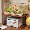 Estante para pecera de escritorio, mueble base para pecera, base de carga, estante doble para pecera, estante de almacenamiento, soporte para pecera, mueble de almacenamiento