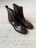 Versión de piel ~ Botines Chelsea ajustados de punta redonda y suela plana, estilo coreano nuevo, de nicho, para mujer, botines cortos versátiles con cremallera lateral