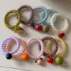 Elásticos de Cabelo Tipo Cordão de Telefone Série Frutas para Mulheres, High-End, Elásticos Simples para Cabelo, Rabo de Cavalo, Coque, Corda de Cabelo de Alta Elasticidade Acessórios para Cabelo