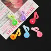 Color degradado elementos musicales notas sílabas accesorios de resina hecho a mano DIY pegamento de crema funda de teléfono hebilla de zapato material
