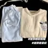 Venda Direta da Fábrica Pijama de Veludo Espesso Coral para Mulheres Outono e Inverno Novo Conjunto Fofo de Duas Peças