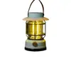 Lanterna de Iluminação para Camping Outdoor com Bateria de Longa Duração, Estilo Vintage, Recarregável, Tipo Pendurado para Ambiência de Acampamento
