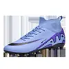 Zapatos de fútbol para entrenamiento profesional de adultos transfronterizos al por mayor antideslizantes para exteriores con tacos largos transpirables resistentes al desgaste zapatos deportivos
