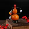 Exquisita Calabaza de Vino Miniatura Hecha a Mano, Calabaza Pequeña Estilo Vintage