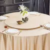 Funda Protectora Giratoria Redonda Grande para Mesa de Hotel Mantel de Mesa Giratoria Redonda de Vidrio de Lujo Ligero Mantel de Color Sólido