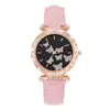 Venta Caliente Transfronteriza Juego de 6 Piezas de Relojes para Mujer con Escamas de Mariposa de Brillantes Pedrería, Conjunto de Relojes de Cuarzo Sencillos de Moda y Personalizados