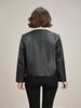 Chaqueta de Piel Genuina Nueva Haining Primavera y Otoño 2023 para Mujer Corta Cuello Redondo Piel de Oveja Chaqueta de Aroma Pequeño Chaqueta de Piel Lista en Stock