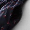 Foto Real de Vestido Camisero Estampado de Verano 2025 Hecho a Medida Retro Literario Manga Corta Largo Medio Vestido Floral para Mujer