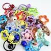 Chaveiro Estrela de Cinco Pontas Colorido em Estoque Pingente para Bolsa de Casal Estrela de Acrílico Colorida Chaveiro DIY