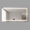 Espejo de baño inteligente LED táctil, espejo sin marco antivaho de alta definición, montado en la pared para baño, proyecto de hotel, espejo de tocador y maquillaje