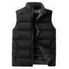 Ropa de trabajo de invierno, chaleco de algodón acolchado, chaqueta de algodón sin mangas engrosada transfronteriza, chaleco de plumón deportivo para hombre, hecho a medida