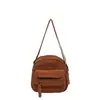 Veludo 2025 Outono/Inverno Nova Bolsa Feminina Simples e Fashion Cor Sólida Bolsa de Ombro Bolsa Transversal Estilo Campus Ins Bolsa Tendência