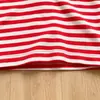 Conjunto para Niños Camisa Polo a Rayas de Manga Corta con Cuello Rojo Shorts Conjunto Casual para Niños Pequeños Conjunto de Dos Piezas para Niños