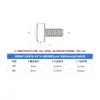 Tornillo de Corona de Acero Inoxidable 304 con Cruz y Junta de PVC Tornillo de Corona M5/M6 Tornillo para Gabinete al por Mayor