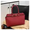Bolsas de Mujer Transfronterizas 2025 Nuevo Bolso de Mano de Gran Capacidad Bolso Tote de Mujer con Decoración de Correa Bolso de Hombro de Moda para el Trabajo