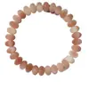 Pulsera de Raíz de Bodhi Desgastada con Gradiente Rosa de Doble Círculo para Mujer, Accesorio de Hilo Manual Artístico para Transmisión en Vivo de Tiktok