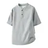 Servicio de Dropshipping para Camisas Polo Pesadas de Verano para Hombre Estilo Americano con Mangas Cortas y Cuello Mao