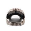 Nueva Gorra de Béisbol Houndstooth M Primavera y Verano Estilo Coreano para Mujer Joven Versátil Estilo Pequeño Fragante Gorra Trasera Abierta para Cola de Caballo