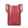 Venta Caliente Transfronteriza Funda Protectora para Teléfono Móvil de Cuero Crazy Horse Funda Protectora para Teléfono Móvil Colgante a la Cintura Bolso de Cintura para Teléfono Móvil para Deportes al Aire Libre