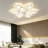 Lámpara de Techo Artística Floral Moderna Protectora de Ojos, Luz Principal de Sala de Estar de Lujo Moderno, Luminaria LED para Decoración del Hogar