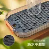 Bandeja de té Lujo accesible Resistente a altas temperaturas Juego de té Bandeja para tazas de té Nueva Bandeja para bocadillos y frutas Bandeja rectangular para escurrir tazas para el hogar